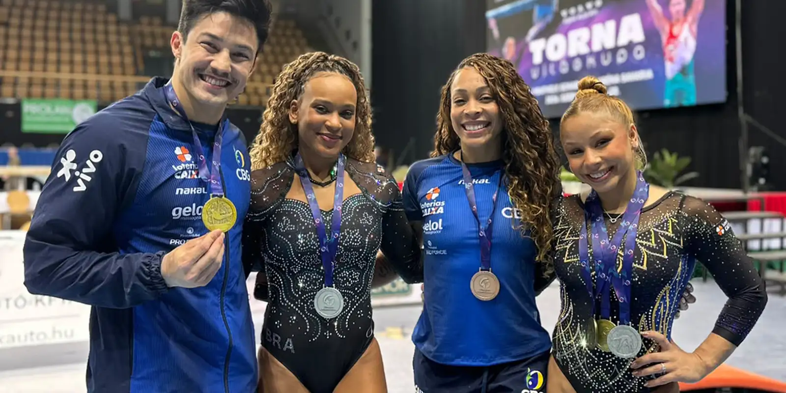 Brasil fecha Copa do Mundo de ginástica com mais cinco pódios — Imagem: Agencia Brasil