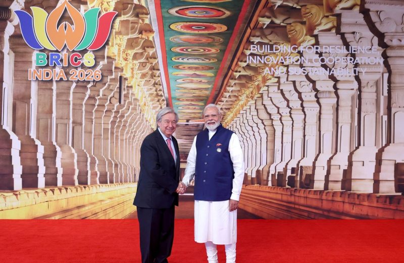 Na cúpula do Brics na Índia, Guterres diz que mundo “precisa de paz”