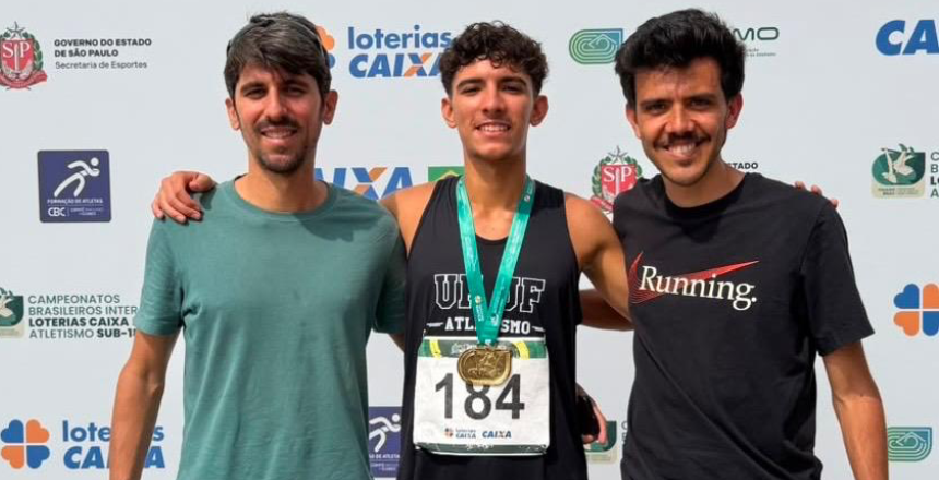 Atleta juiz-forano Arthur Peterson Bilger conquista dois títulos e bate recorde nos Jogos Escolares da Juventude — Imagem: Prefeitura de Juiz de Fora