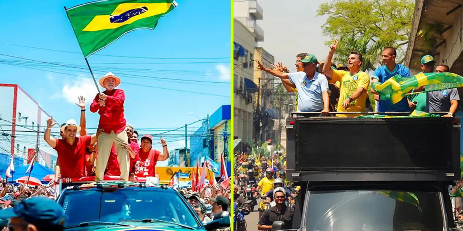 Lula faz comício em Natal e Flávio participa de moto-carreata no Rio — Imagem: Agencia Brasil
