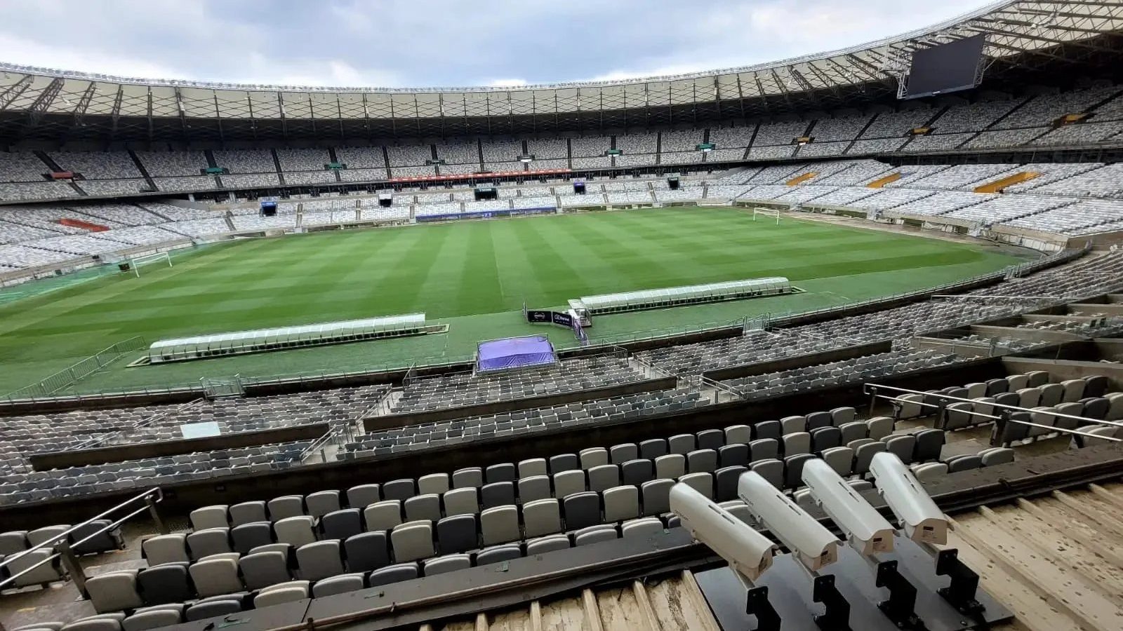 Mineirão passa a ter maior área de cobertura permanente de videomonitoramento em alta resolução entre os estádios da América Latina — Imagem: Agencia Minas