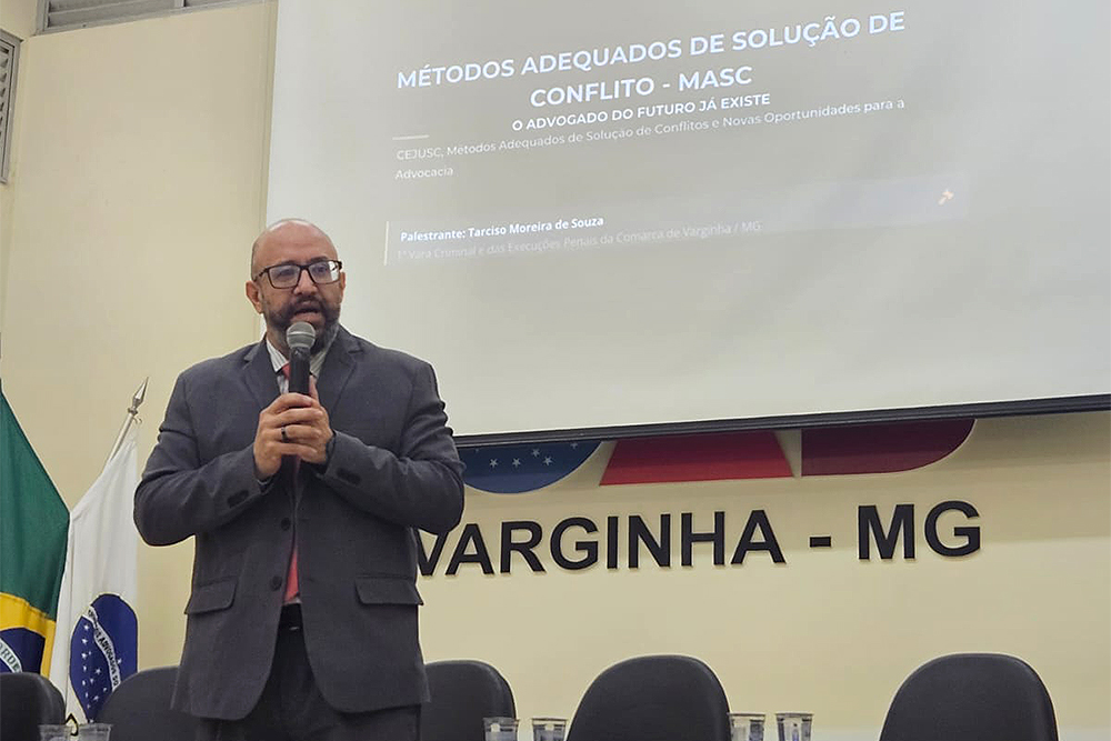 OAB Varginha sedia palestra do Cejusc sobre mediação de conflitos — Imagem: TJMG