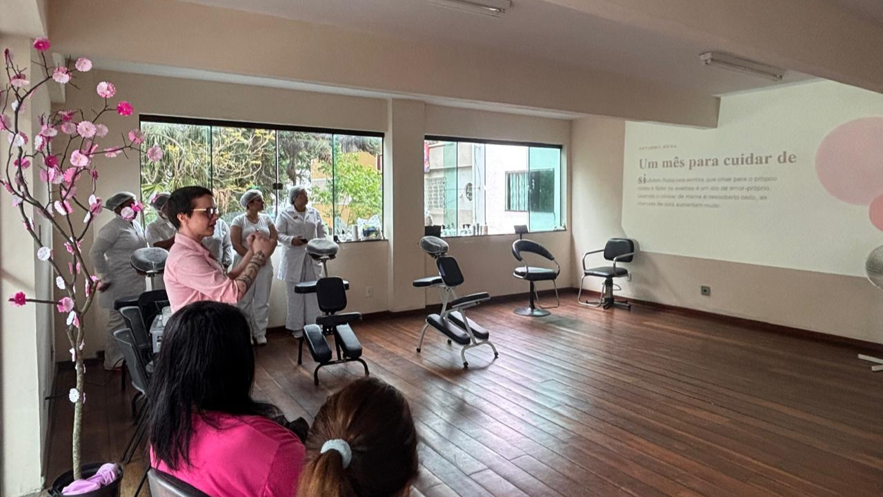Outubro Rosa: Casa da Mulher promove atividades de autocuidado para atendidas — Imagem: Prefeitura de Juiz de Fora