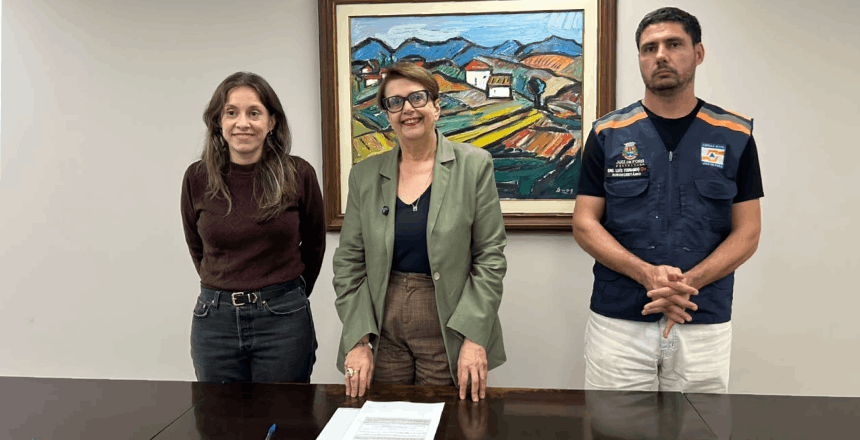 Prefeita anuncia edital para a obra de contenção da Curva da Miséria — Imagem: Prefeitura de Juiz de Fora
