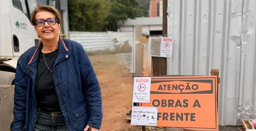 Prefeita visitas obras de saúde, macrodrenagem e contenção pelo município — Imagem: Prefeitura de Juiz de Fora