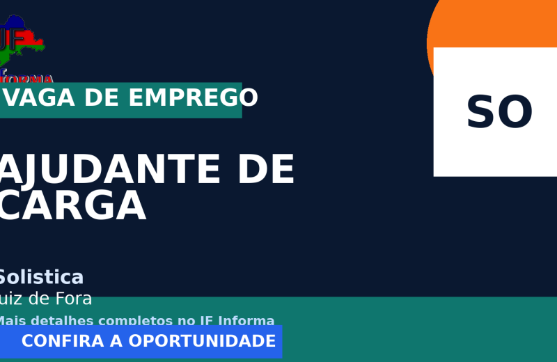 Solistica oferece vaga de emprego para ajudante de carga e descarga em Juiz de Fora