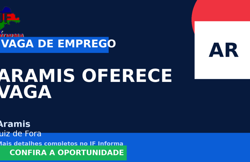 Aramis oferece vaga de emprego para operador de caixa – aramis – loja de moda masculina alto padrão – independencia shopping em Juiz de Fora