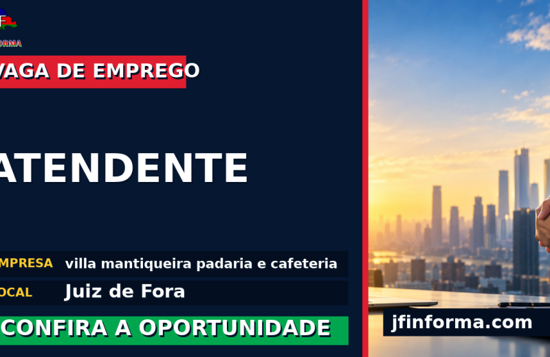 villa mantiqueira padaria e cafeteria oferece vaga de emprego para atendente em Juiz de Fora