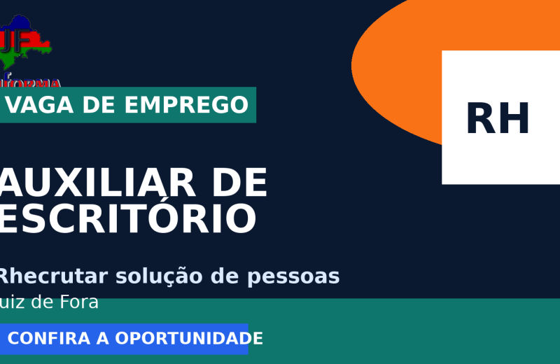 Rhecrutar solução de pessoas oferece vaga de emprego para auxiliar de escritório em Juiz de Fora