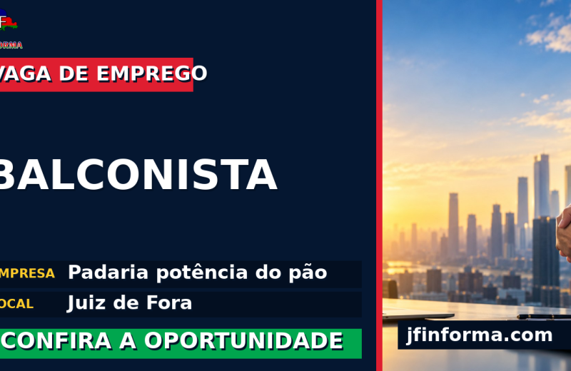 Padaria potência do pão oferece vaga de emprego para balconista em Juiz de Fora
