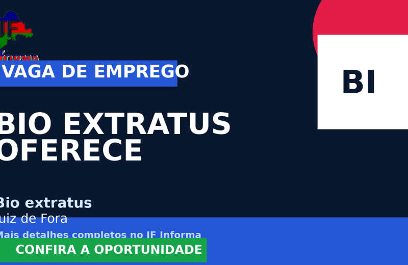 Bio extratus oferece vaga de emprego para estoquista em Juiz de Fora