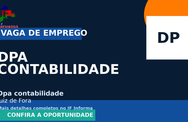 Dpa contabilidade oferece vaga de emprego para area contabil home office em Juiz de Fora