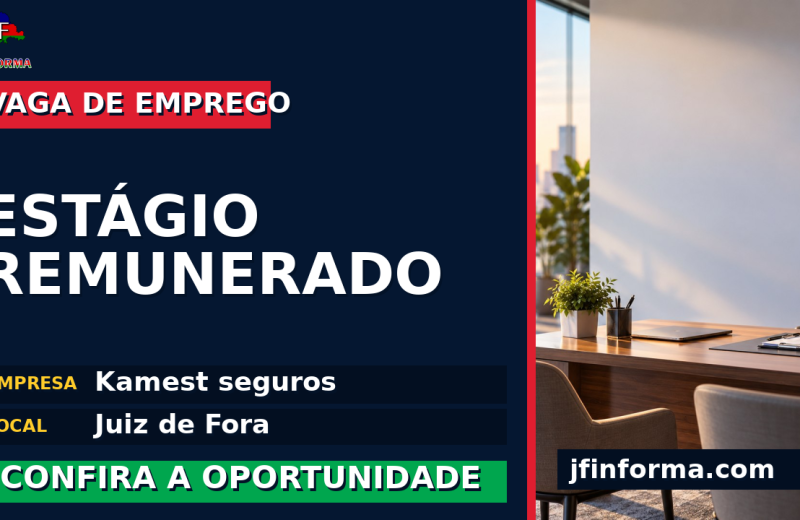 Kamest seguros oferece vaga de emprego para estágio remunerado em Juiz de Fora