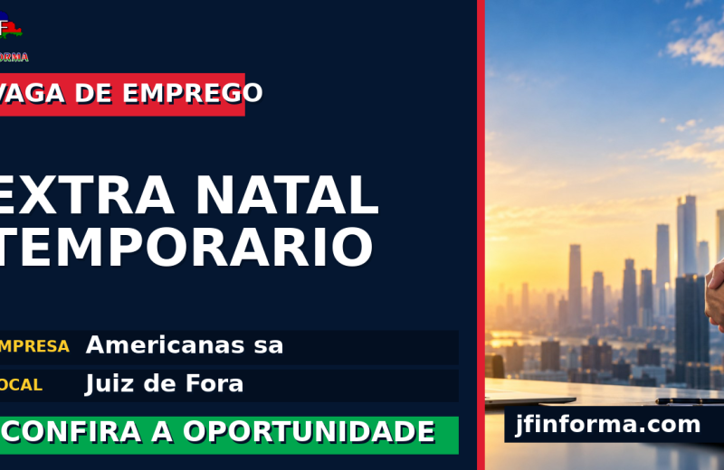 Americanas sa oferece vaga de emprego para extra natal temporario em Juiz de Fora
