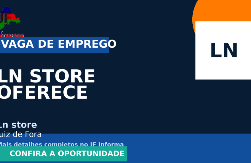 Ln store oferece vaga de emprego para passadeira / operadora de loja – moda feminina – centro em Juiz de Fora