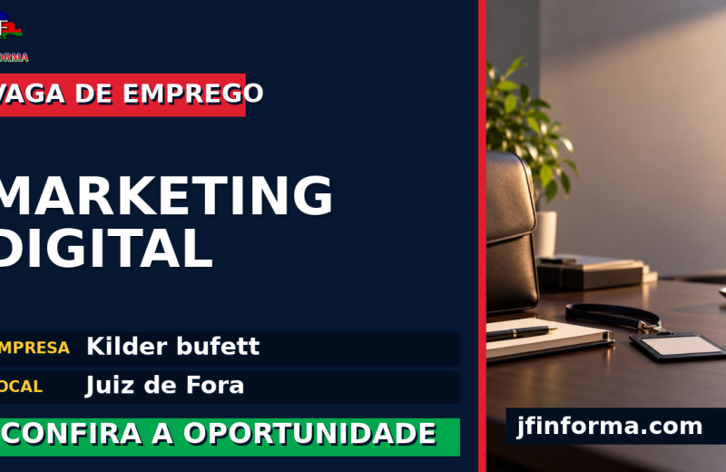 Kilder bufett oferece vaga de emprego para marketing digital em Juiz de Fora
