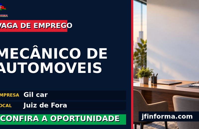 Gil car oferece vaga de emprego para mecânico de automoveis em Juiz de Fora