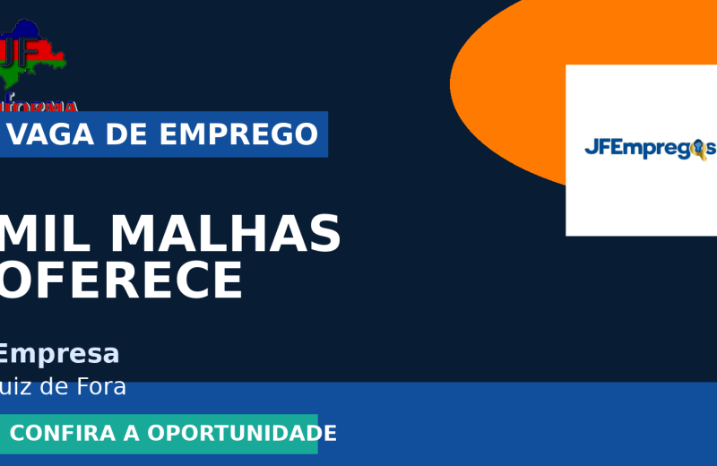 Mil malhas oferece vaga de emprego para cosutureira retista em Juiz de Fora