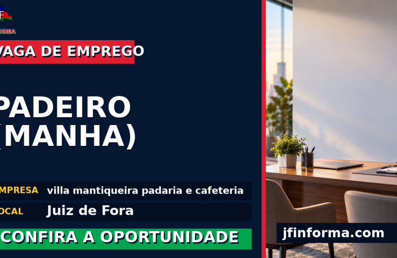 villa mantiqueira padaria e cafeteria oferece vaga de emprego para padeiro (manha) em Juiz de Fora