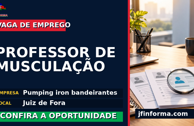 Pumping iron bandeirantes oferece vaga de emprego para professor de musculação em Juiz de Fora