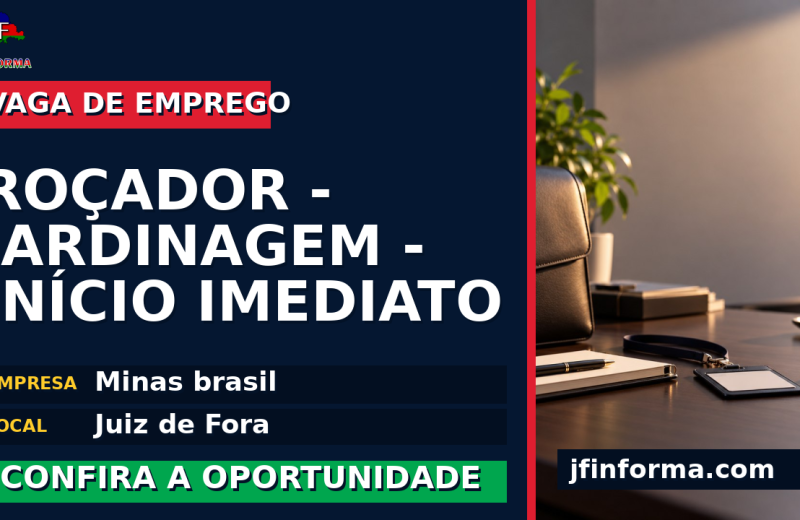 Minas brasil oferece vaga de emprego para roçador – jardinagem – início imediato em Juiz de Fora