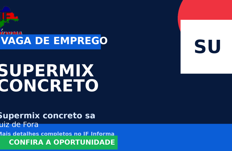 Supermix concreto sa oferece vaga de emprego para supermix concreto s.a contrata ajudante de pátio (pcd) para atuar em matias barbosa/mg. em Juiz de Fora