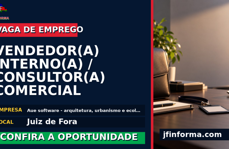 Aue software – arquitetura, urbanismo e ecologia oferece vaga de emprego para vendedor(a) interno(a) / consultor(a) comercial em Juiz de Fora